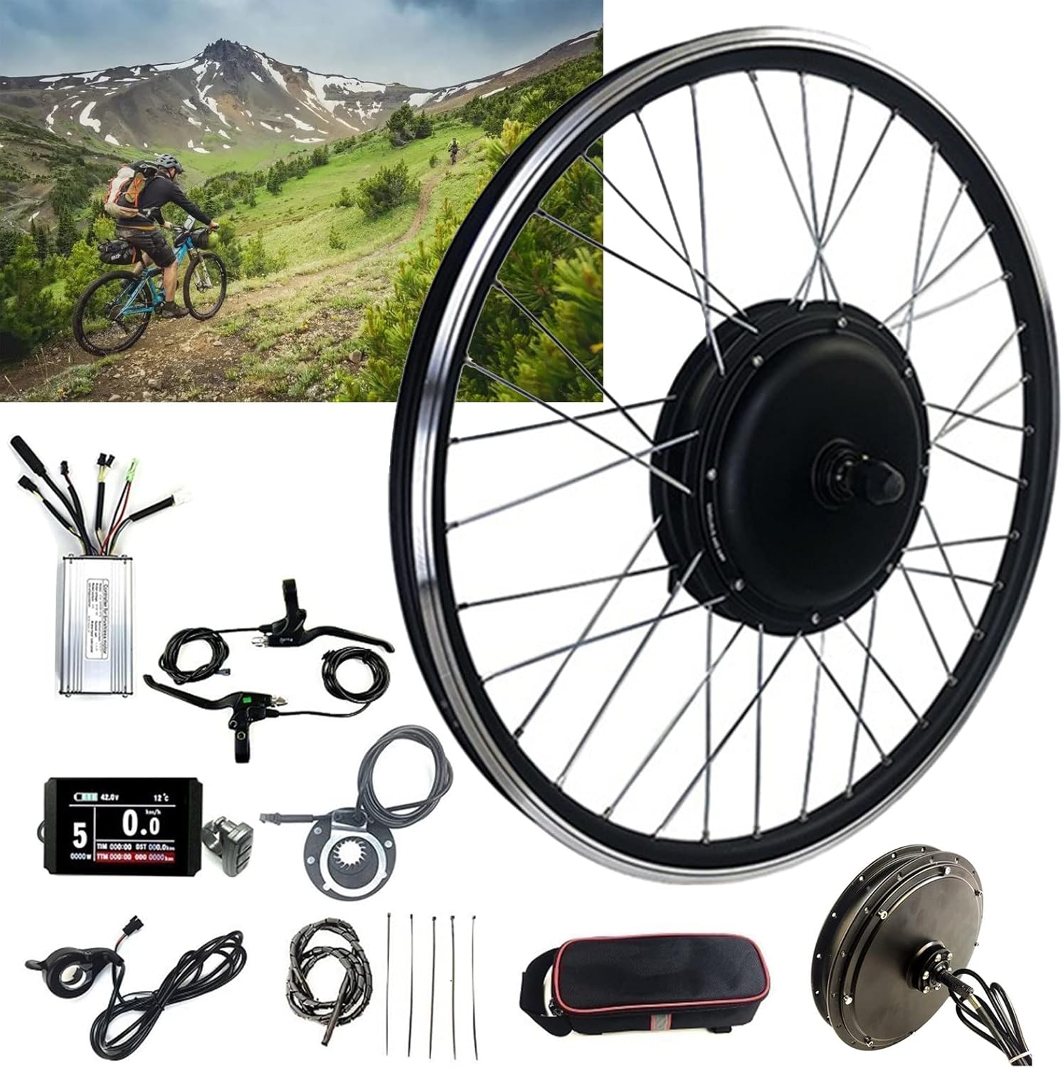 Amazon.co.jp: 20 24 26 27.5 28 29インチ700C電動自転車改造 ...
